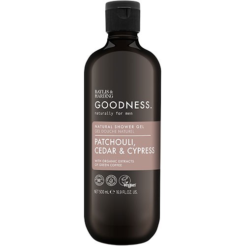Men Patchouli, Cedar & Cypress Shower Gel   500 Ml fra Baylis & Harding Goodness
