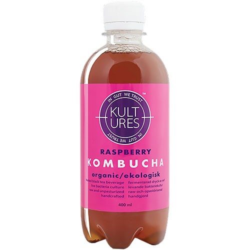 Kombucha Raspberry   økologisk    400 Ml fra Kultures