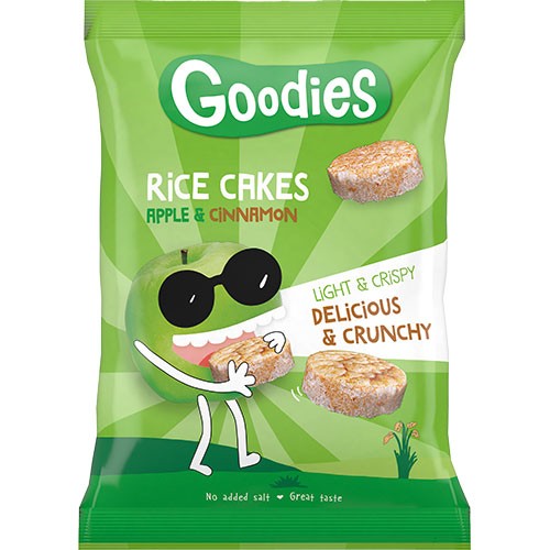 Rice Cakes Apple & Cinnamon   40 Gram fra Goodies