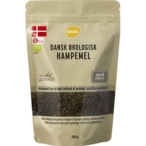 Dansk Hampemel økologisk    300 Gram     fra Dava