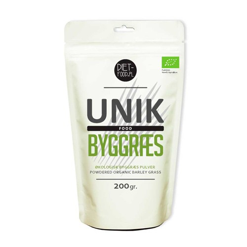 Byggræs Pulver   økologisk    200 Gram   Diet Food fra Diet-food