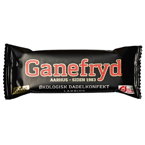 Rawbar Dadelkonfekt Lakrids økologisk   50 Gram     fra Ganefryd