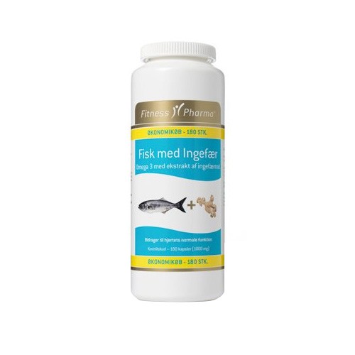 Fisk Med Ingefær   180 Stk     fra Fitness Pharma