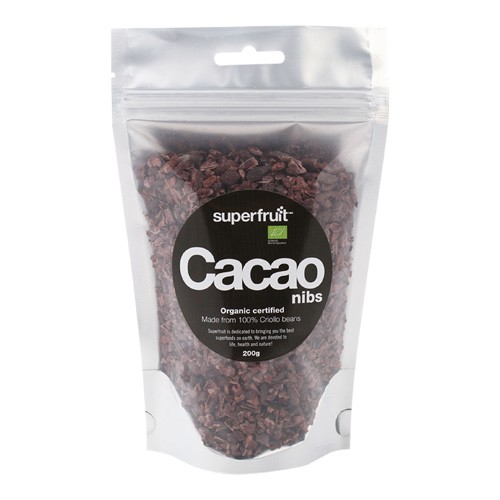 Cacao Nibs økologisk   200 Gram     fra Superfruit