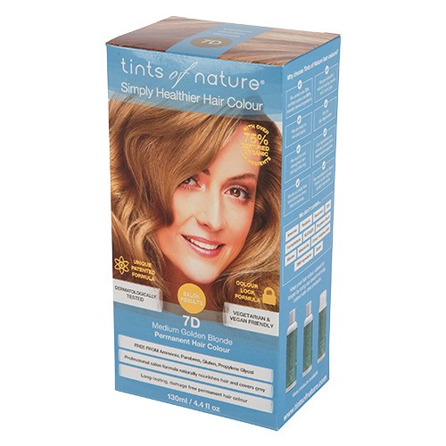 Hårfarve 7d Medium Golden Brown   120 Ml     fra Tints Of Nature
