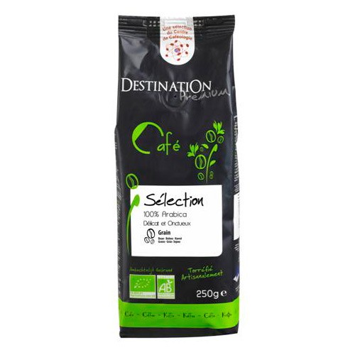 Kaffe Bønner 100% Arabica økologisk   250 Gr fra Destination