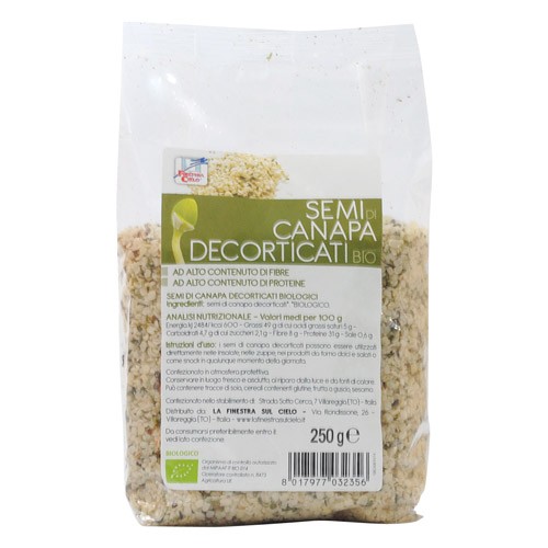 Hampefrø økologisk   250 Gr fra Bio Fibre