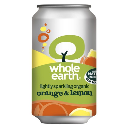 Orange Lemon Soda I Dåse økologisk   330 Ml fra Whole Earth