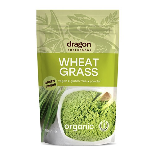 Hvedegræspulver økologisk   150 Gram   Dragon  Superfoods fra Dragon Superfoods