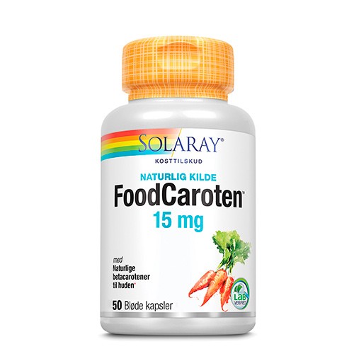 Food Caroten   50 Kapsler     fra Solaray