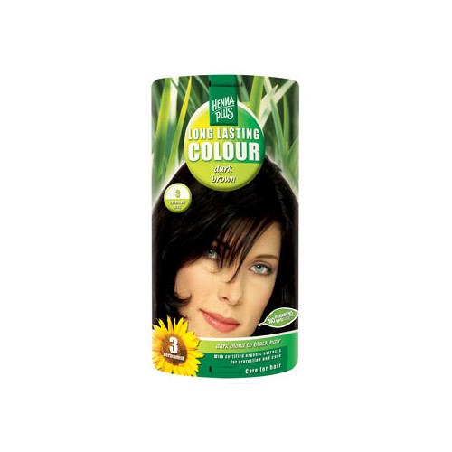 Hennaplus 3 Hårfarve Dark Brown   80 Ml fra Henna Plus