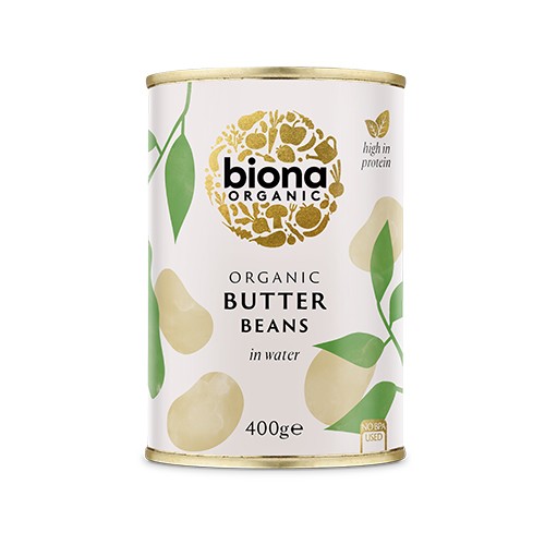 Butter Beans økologisk   400 Gram     fra Biona Organic