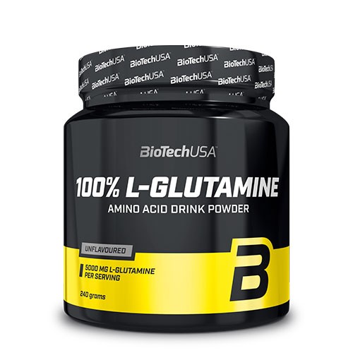 100% L Glutamine   240 Gram     fra Biotechusa