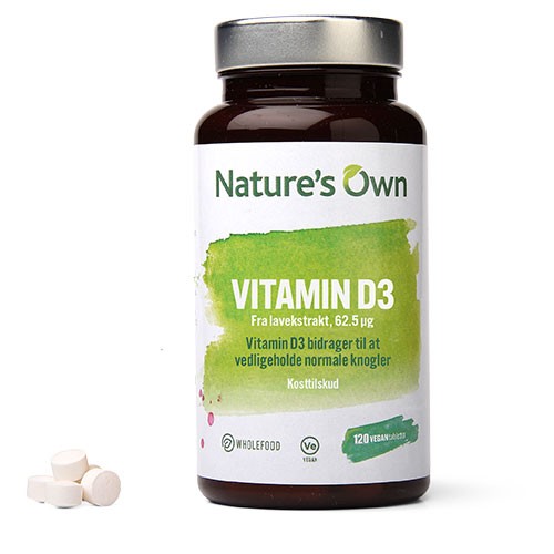 Nature's Own Vitamin D3   120 Tabletter fra Natures Own
