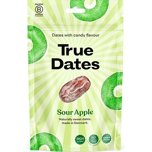 Sour Apple   100 Gram fra True Dates