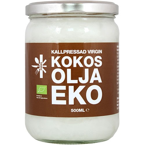 Koldpresset Kokosolie   økologisk    500 Ml fra Superfruit
