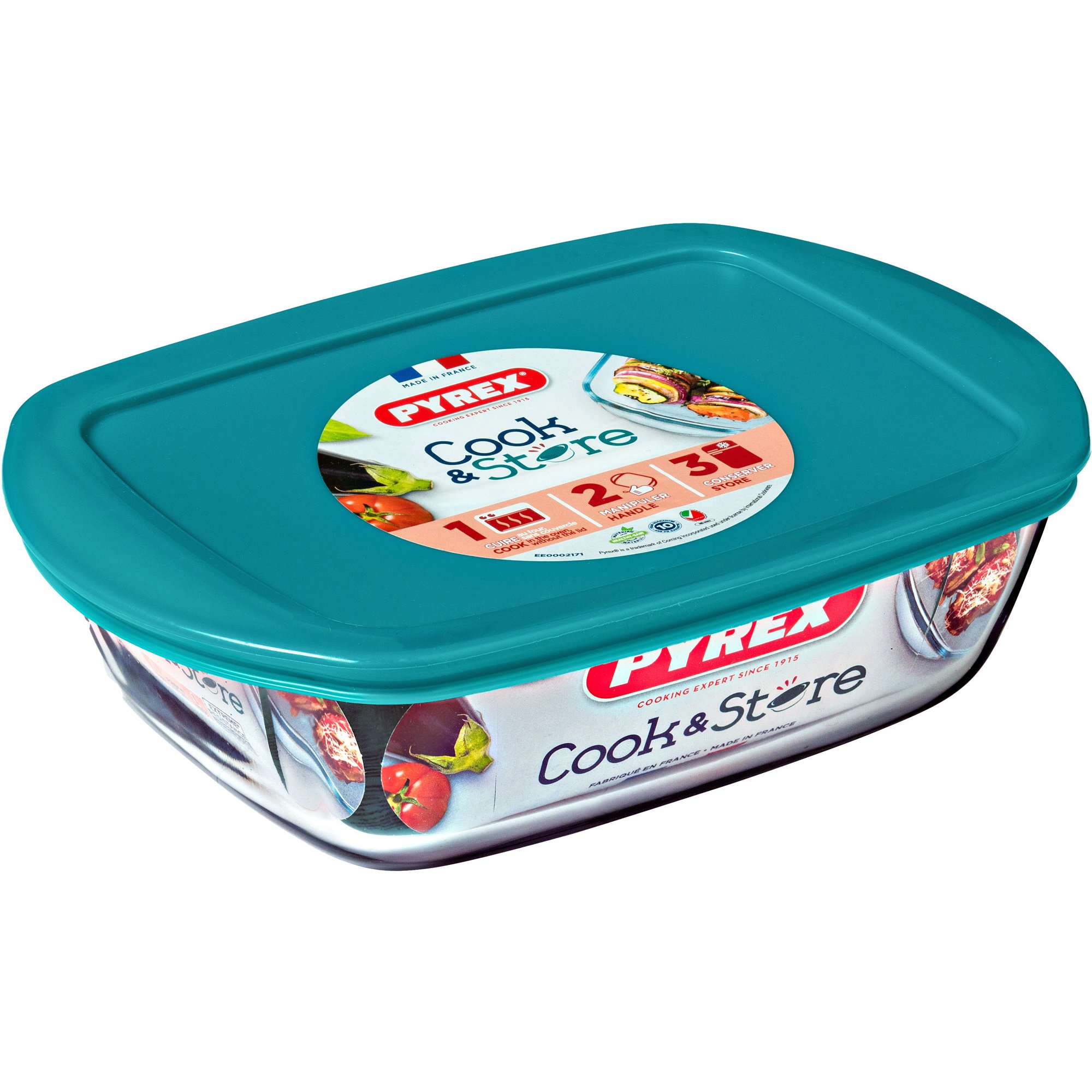 Cook & Store Glasform Med Låg 1,2 Liter fra Pyrex