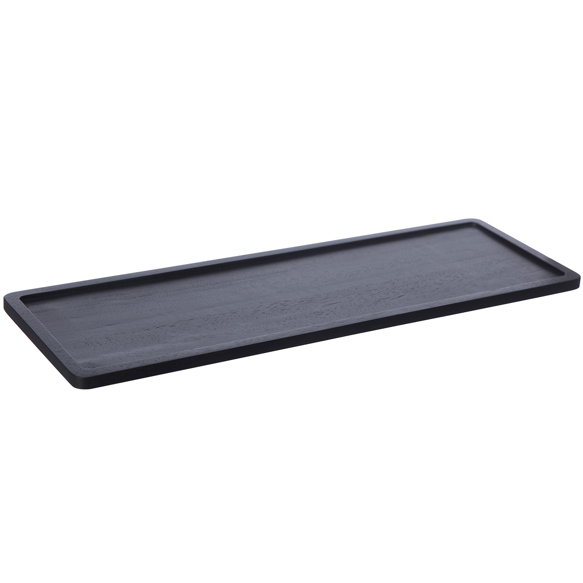 Bakke Af Træ Rektangulær Sort 15 X 45 Cm. fra Ernst