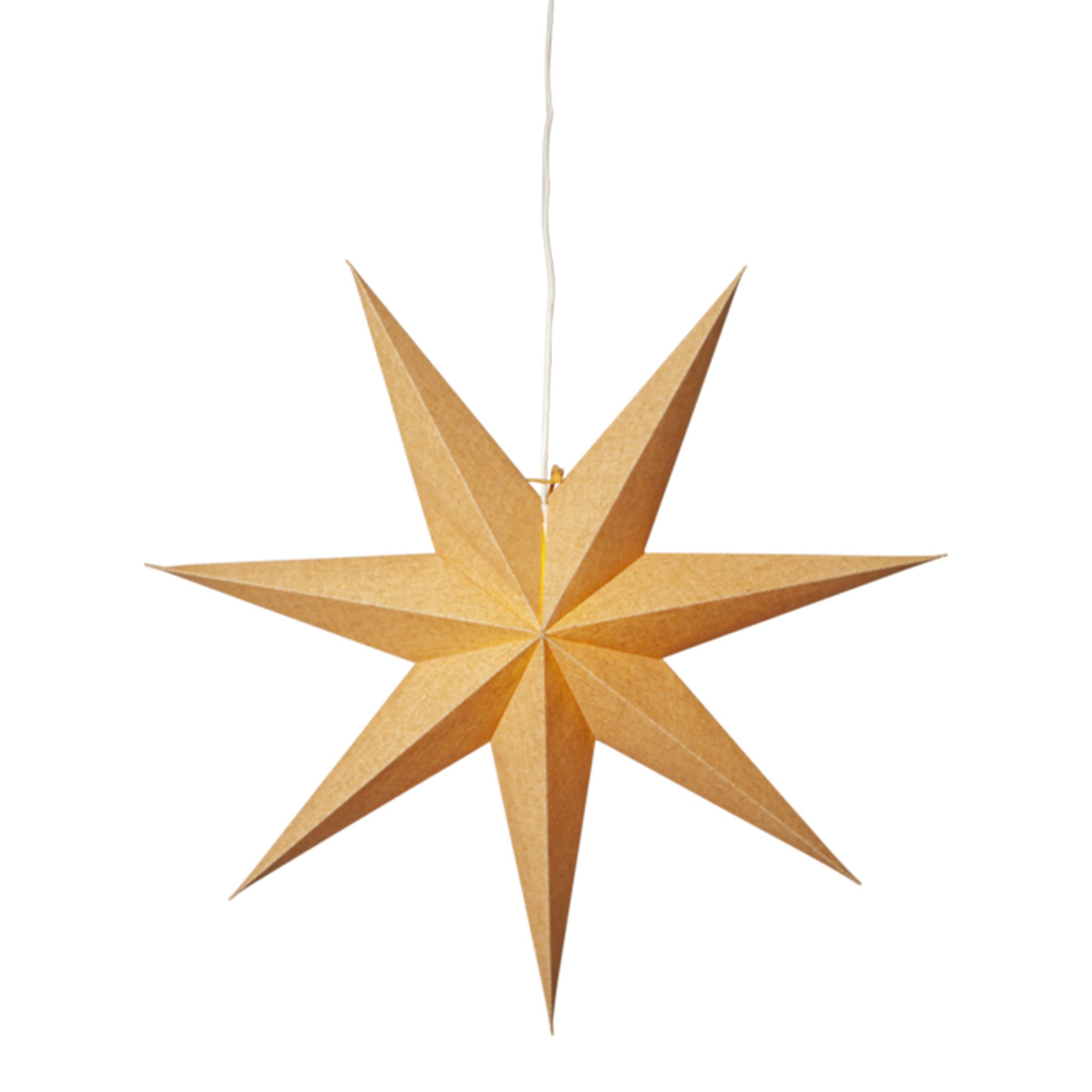 Cotton Papirsstjerne, 60 Cm, Guld fra Star Trading