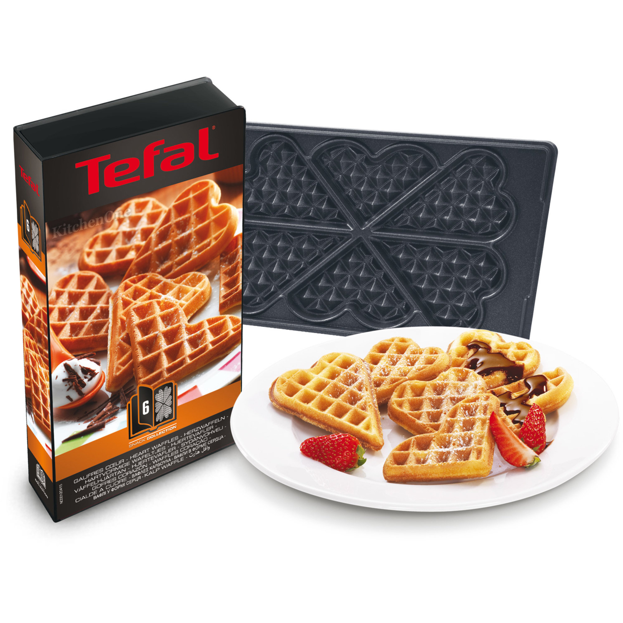 Snack Collection Plader: Hjertevafler (6) fra Tefal