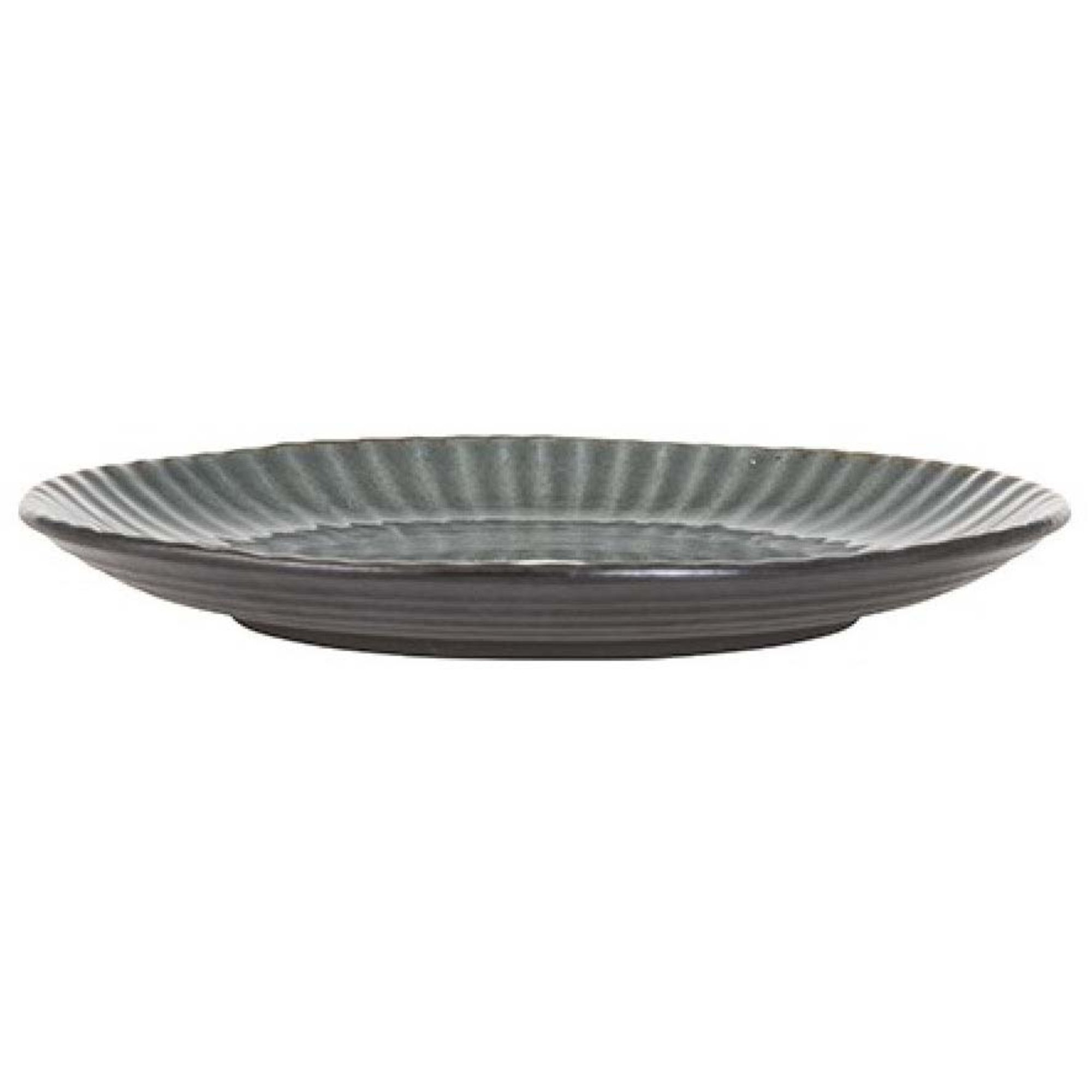 Tallerken Birch Line 21,5 Cm. Grå fra Bahne & Co