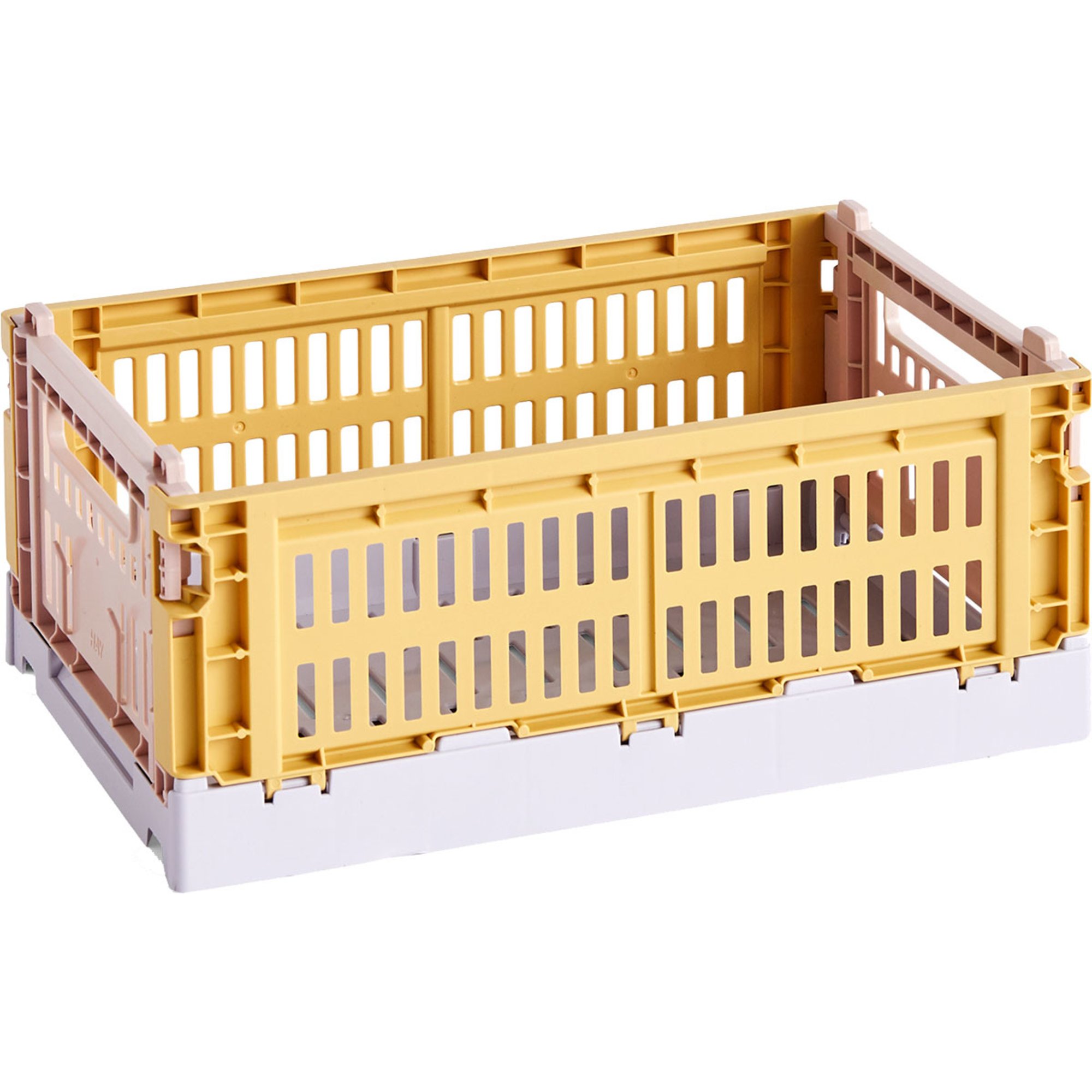 Colour Crate Mix Opbevaringskasse Small, Golden Yellow fra Hay