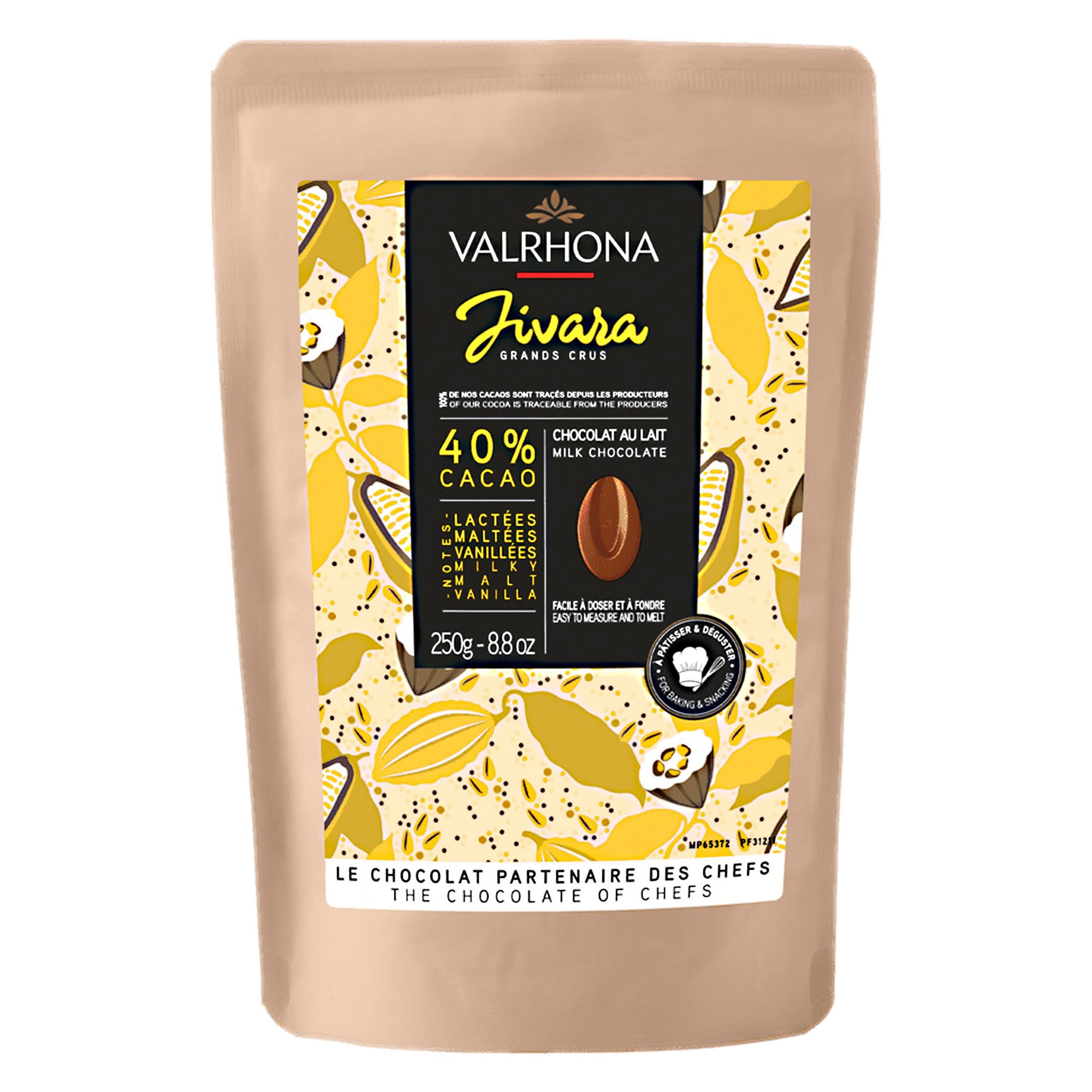 Jivara 40% Chokolade, 250 G fra Valrhona