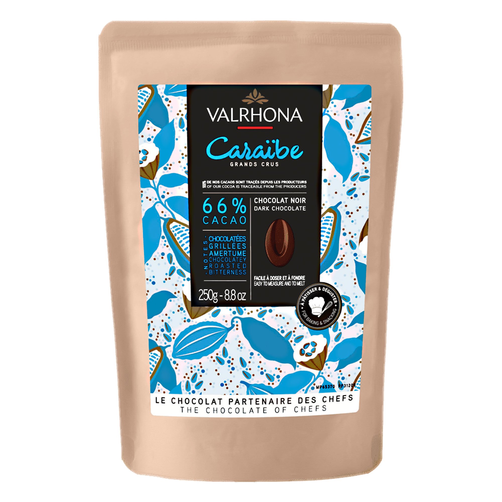 Caraibe 66% Chokolade, 250 G fra Valrhona