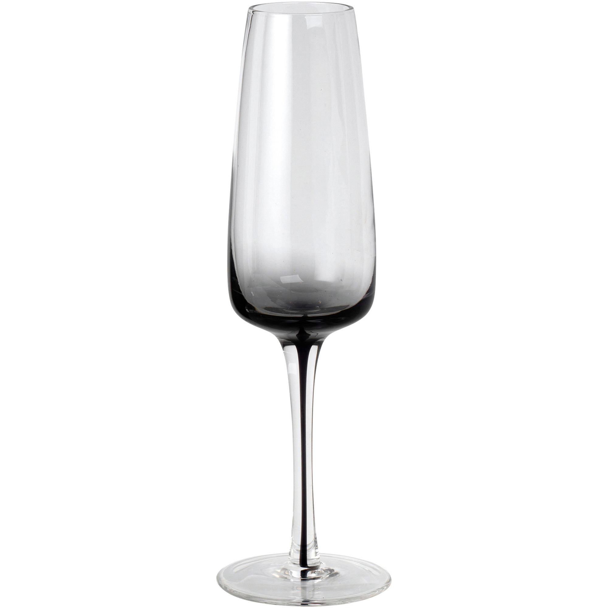 'smoke' Mundblæst Champagneglas fra Broste