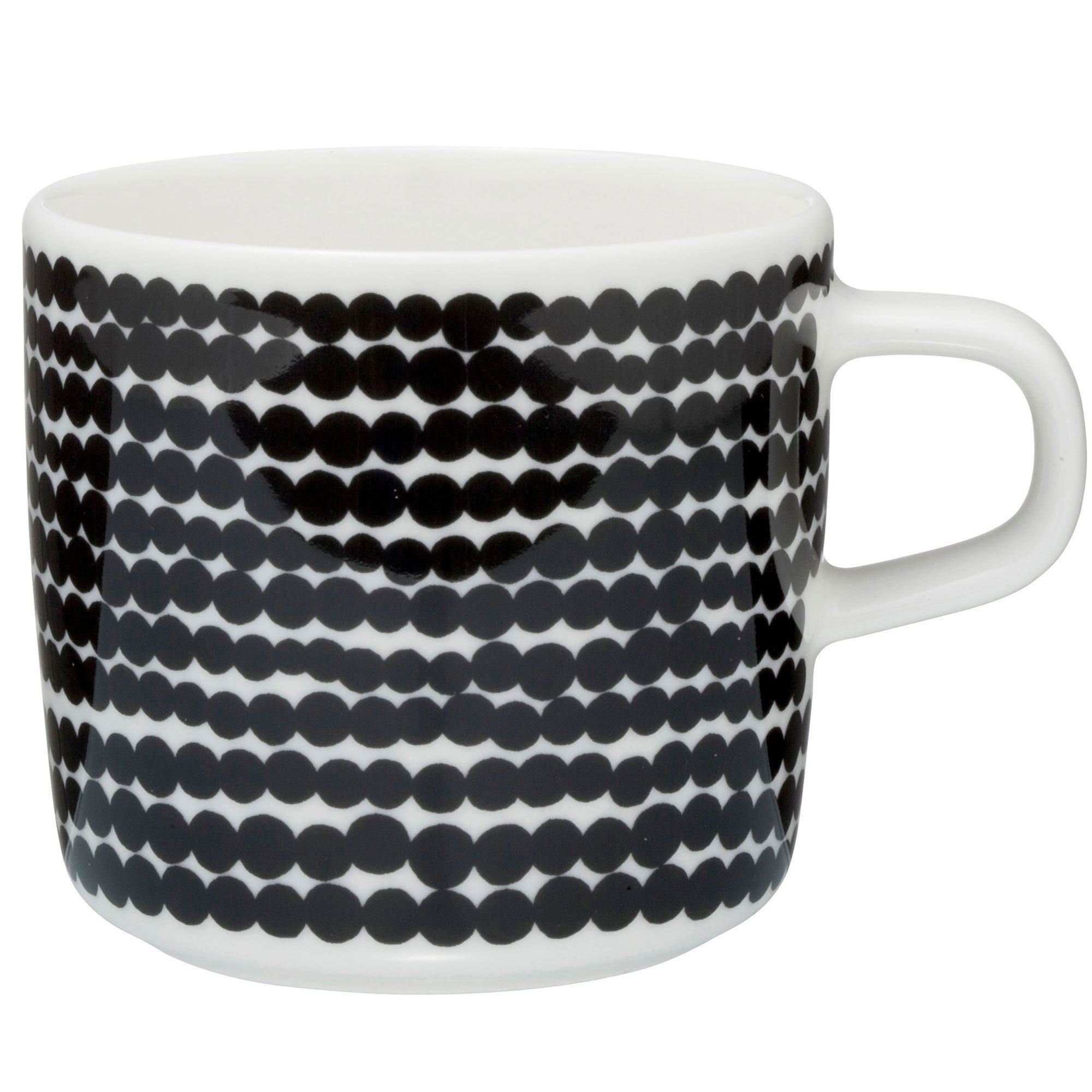 Oiva Kaffekop 2 Dl., Siirtolapuutarha, Hvid Sort fra Marimekko