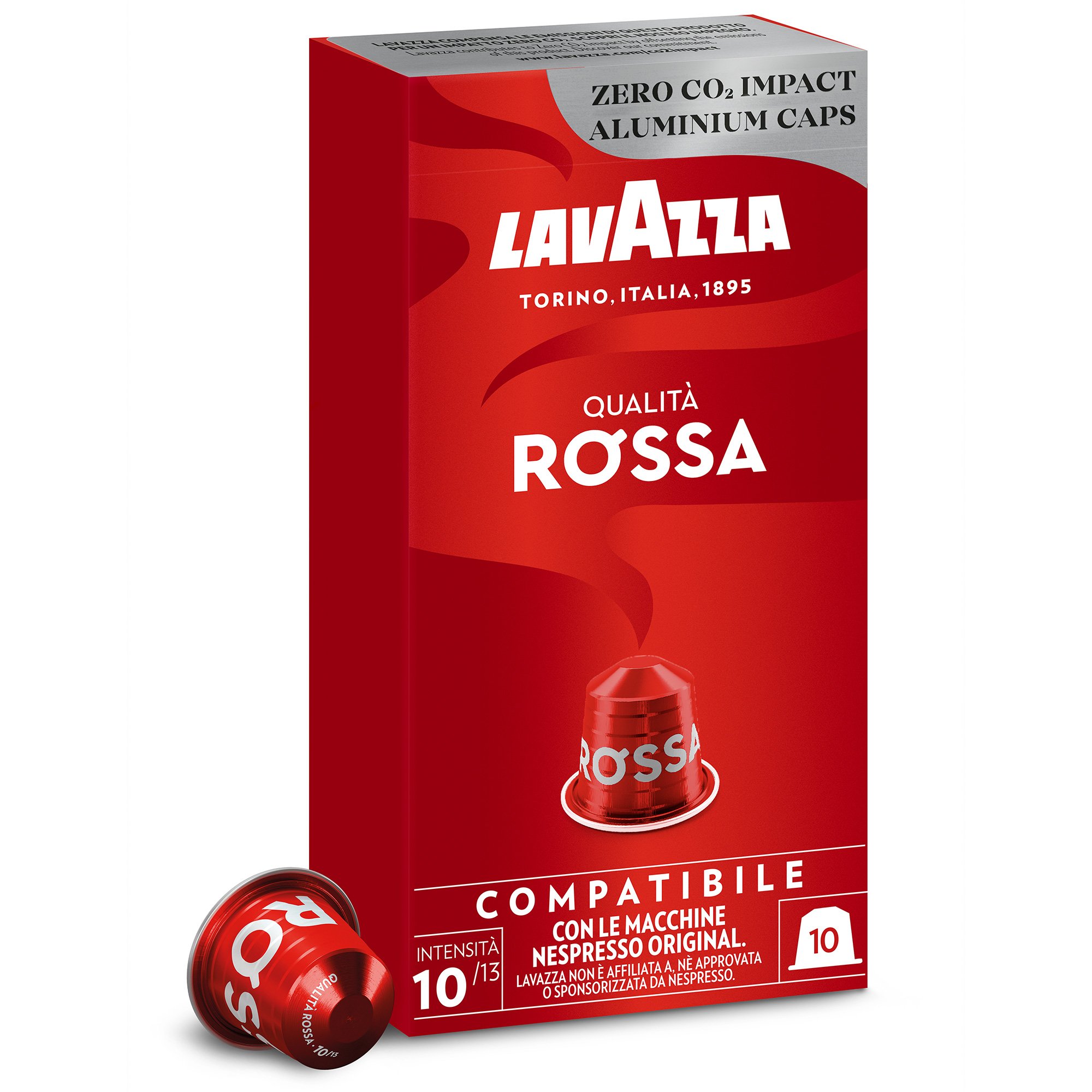 Qualitã  Rossa Kaffekapsler, 10 Stk fra Lavazza
