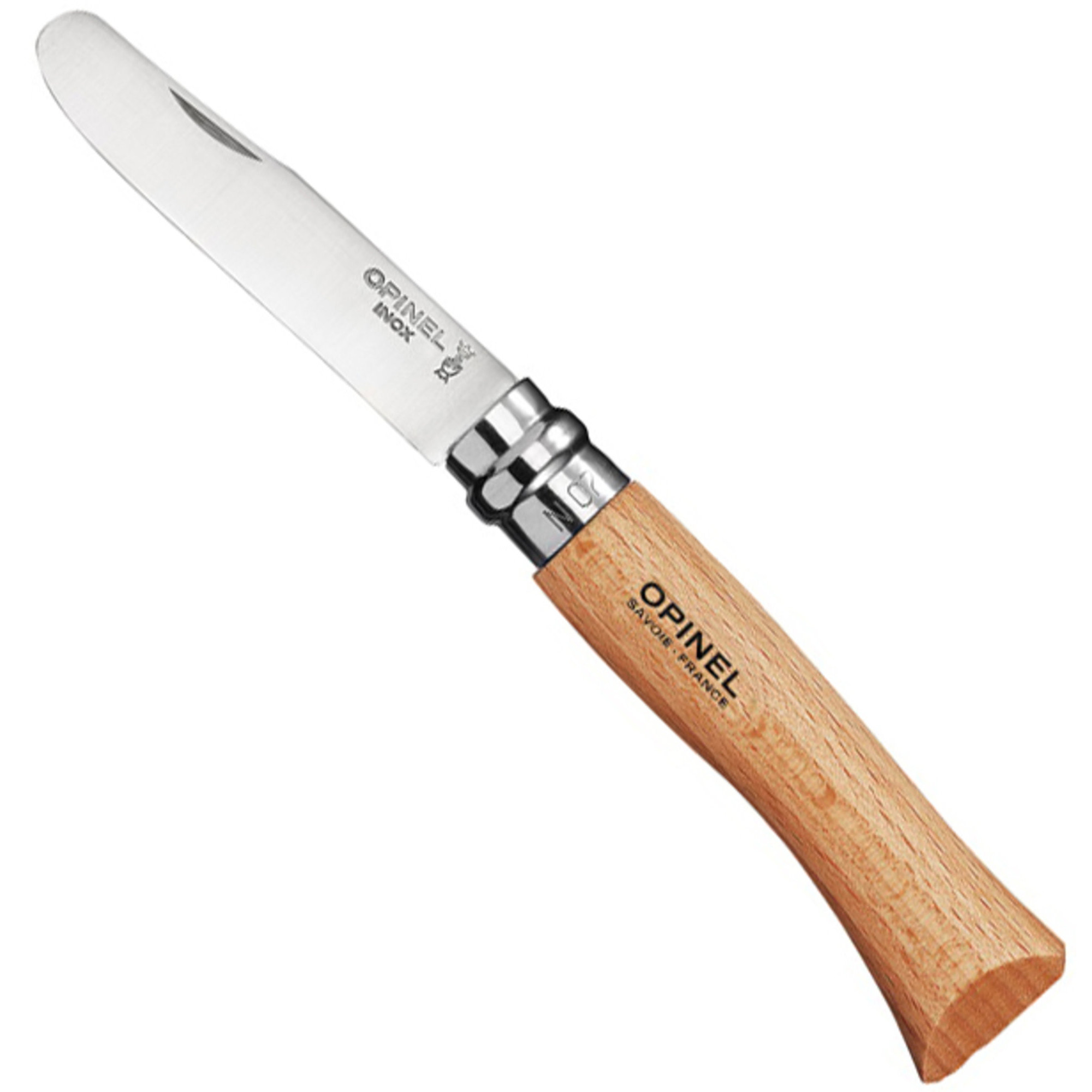 Børnekniv No 7, 8 Cm. Bøg fra Opinel