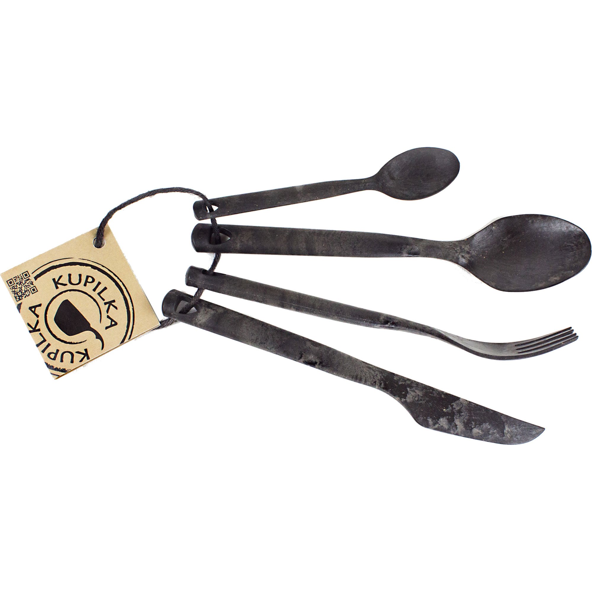 Cutlery Bestiksæt, Sort, 4 Dele fra Kupilka
