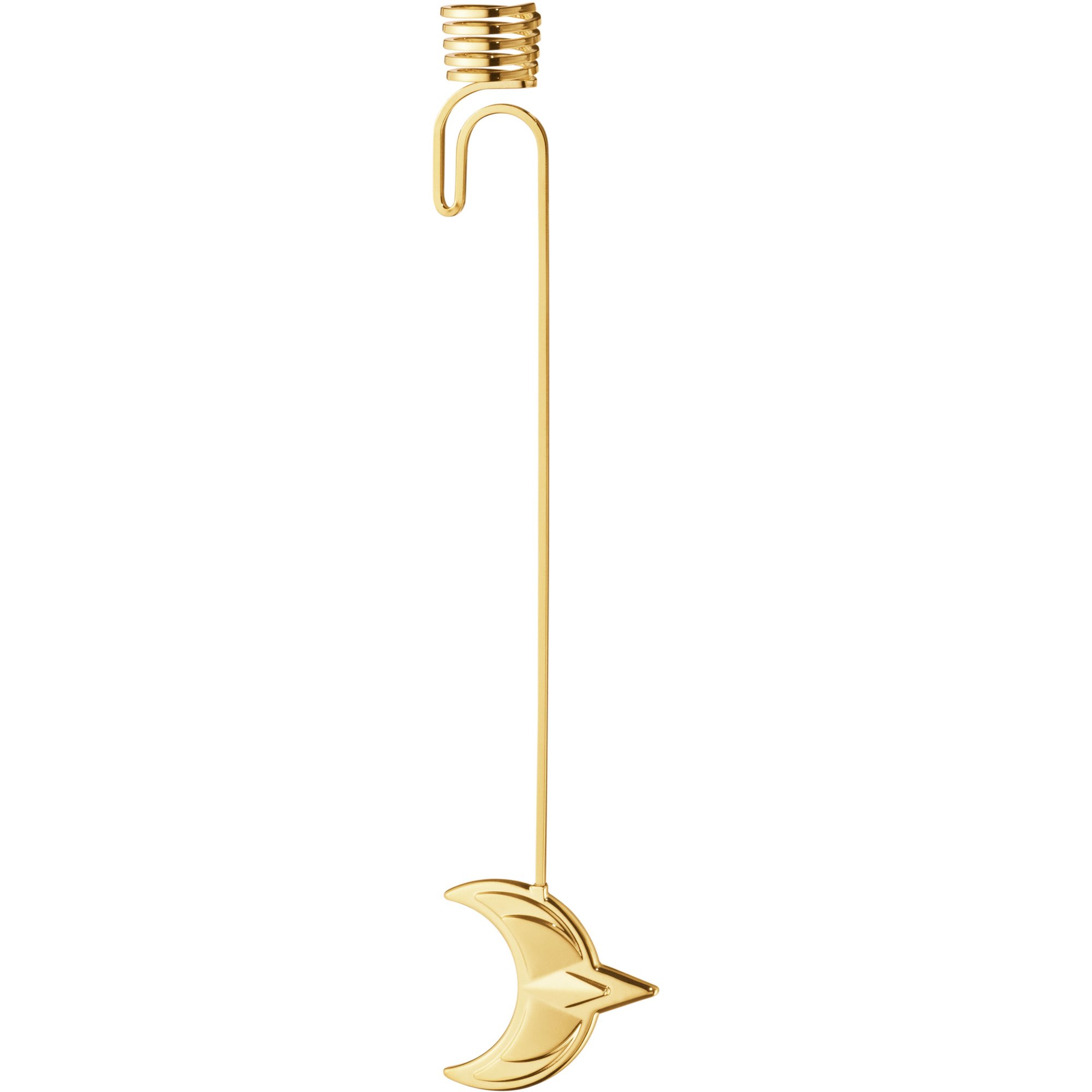 Christmas Collection 2024 Måne Lysholder, 18 Kt Guldbelægning fra Georg Jensen