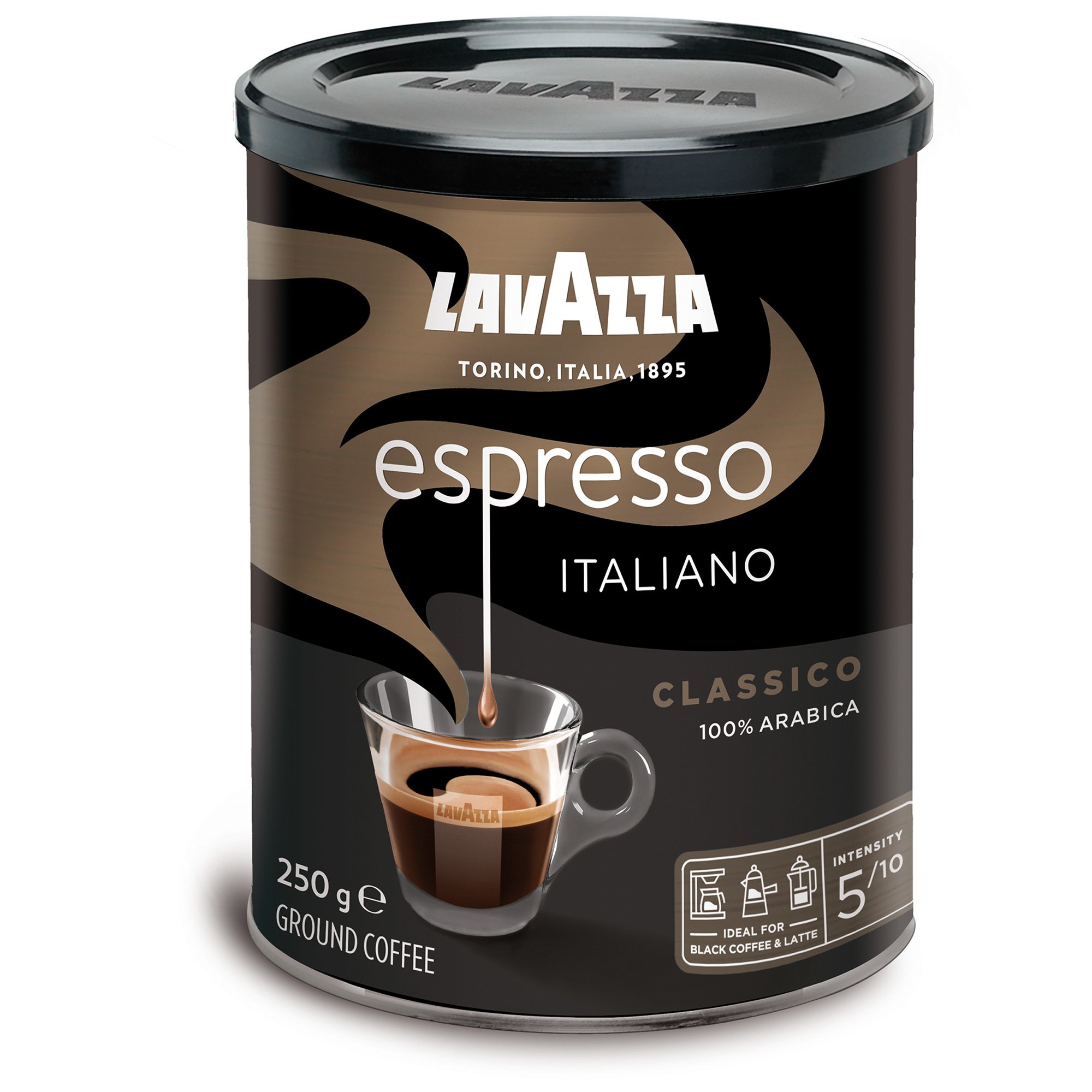 Espresso Italiano Espressomalet Kaffe, 250 G fra Lavazza