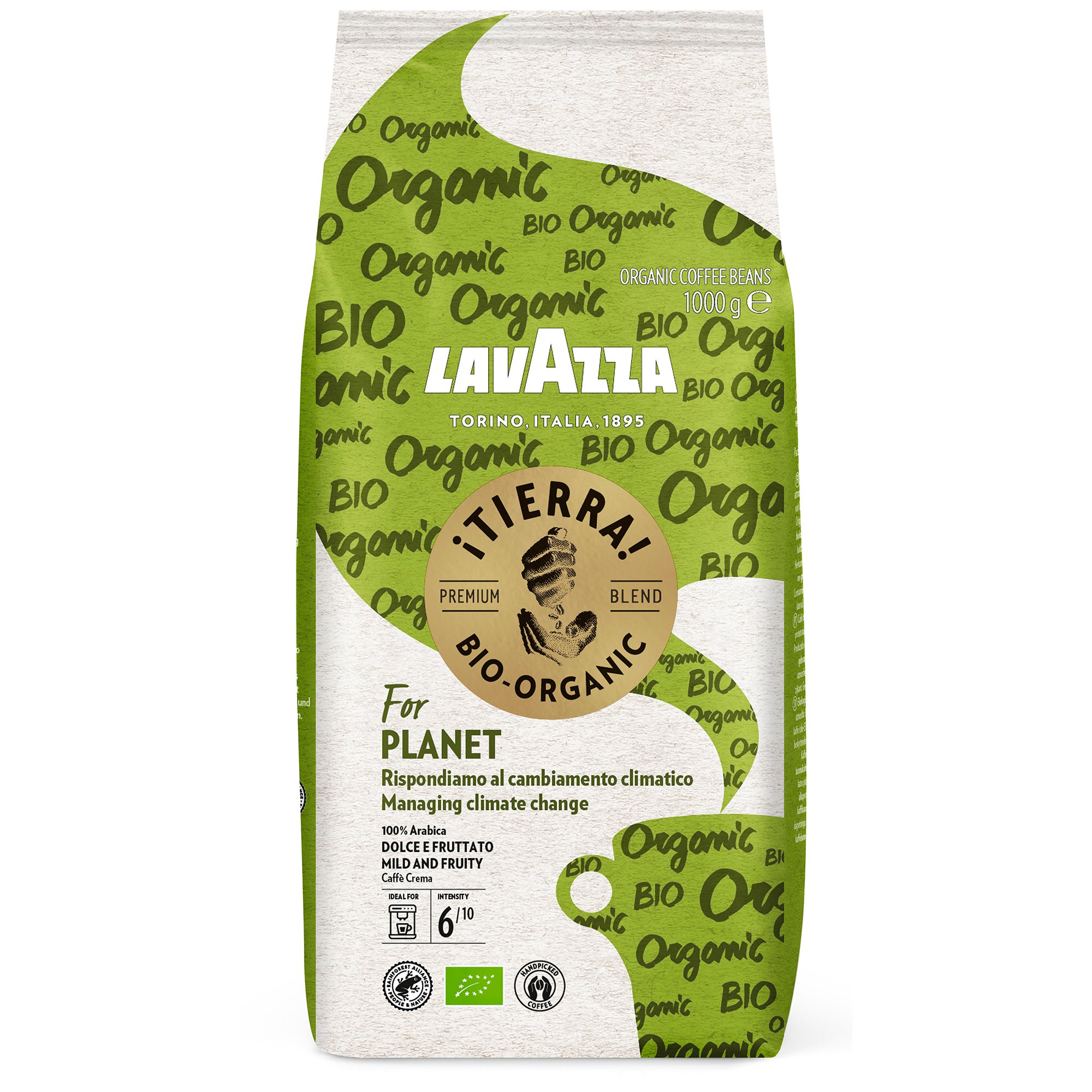 â¡tierra! For Planet Organic Kaffebønner, 1 Kg fra Lavazza