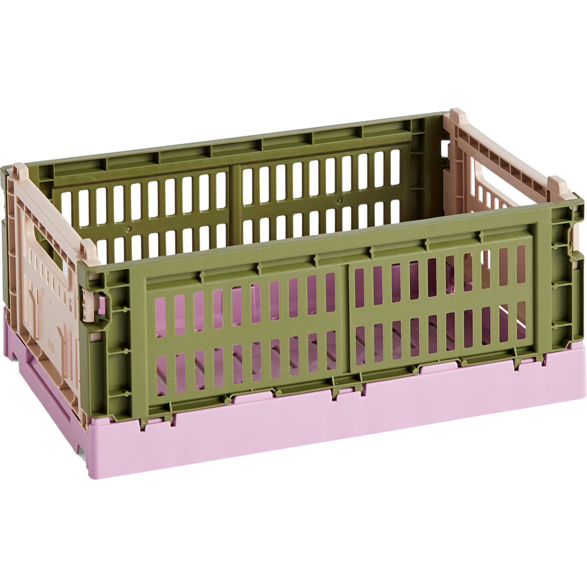 Colour Crate Mix Opbevaringskasse Small, Olive Powder fra Hay