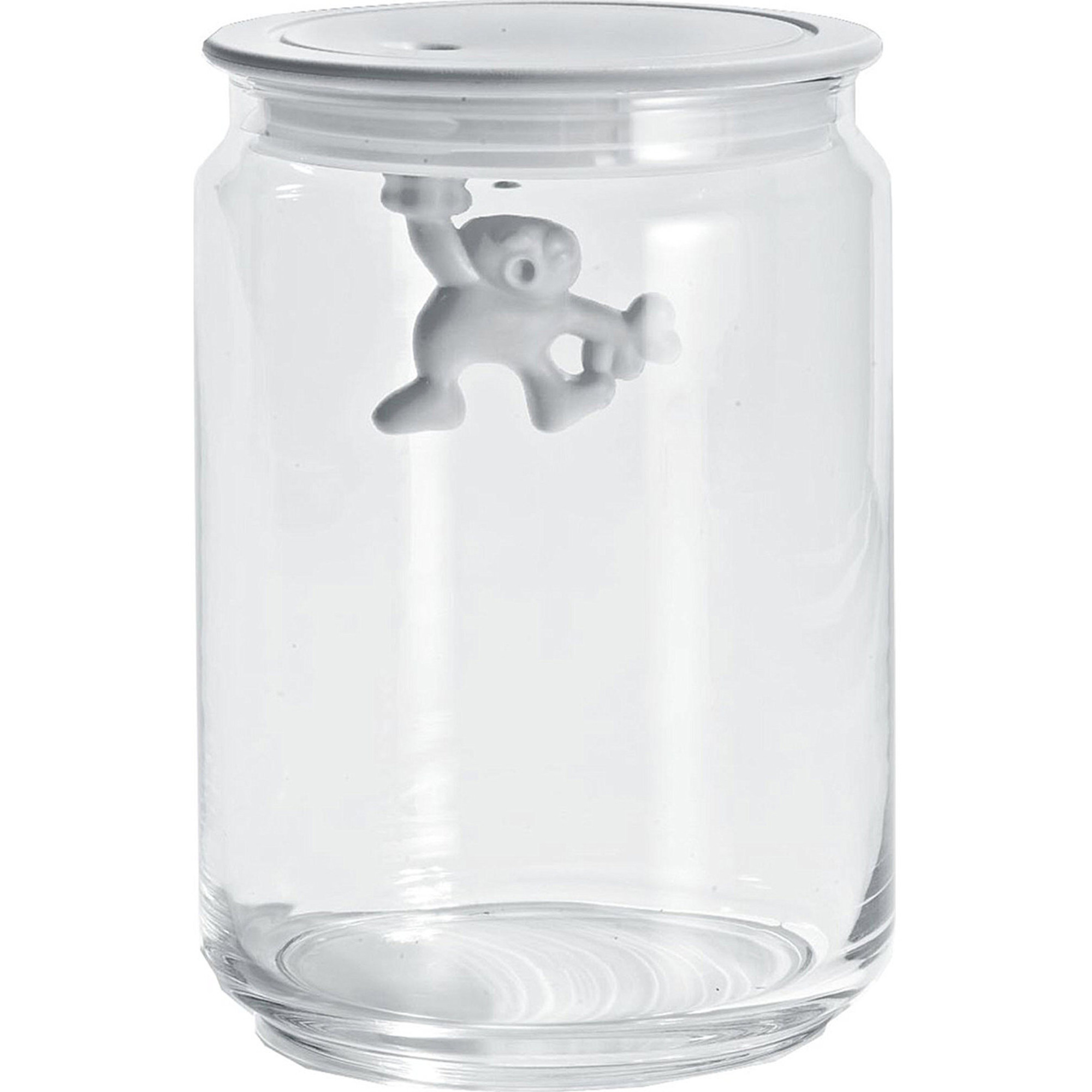 Gianni Glaskrukke Med Låg, 90 Cl., Hvid fra Alessi