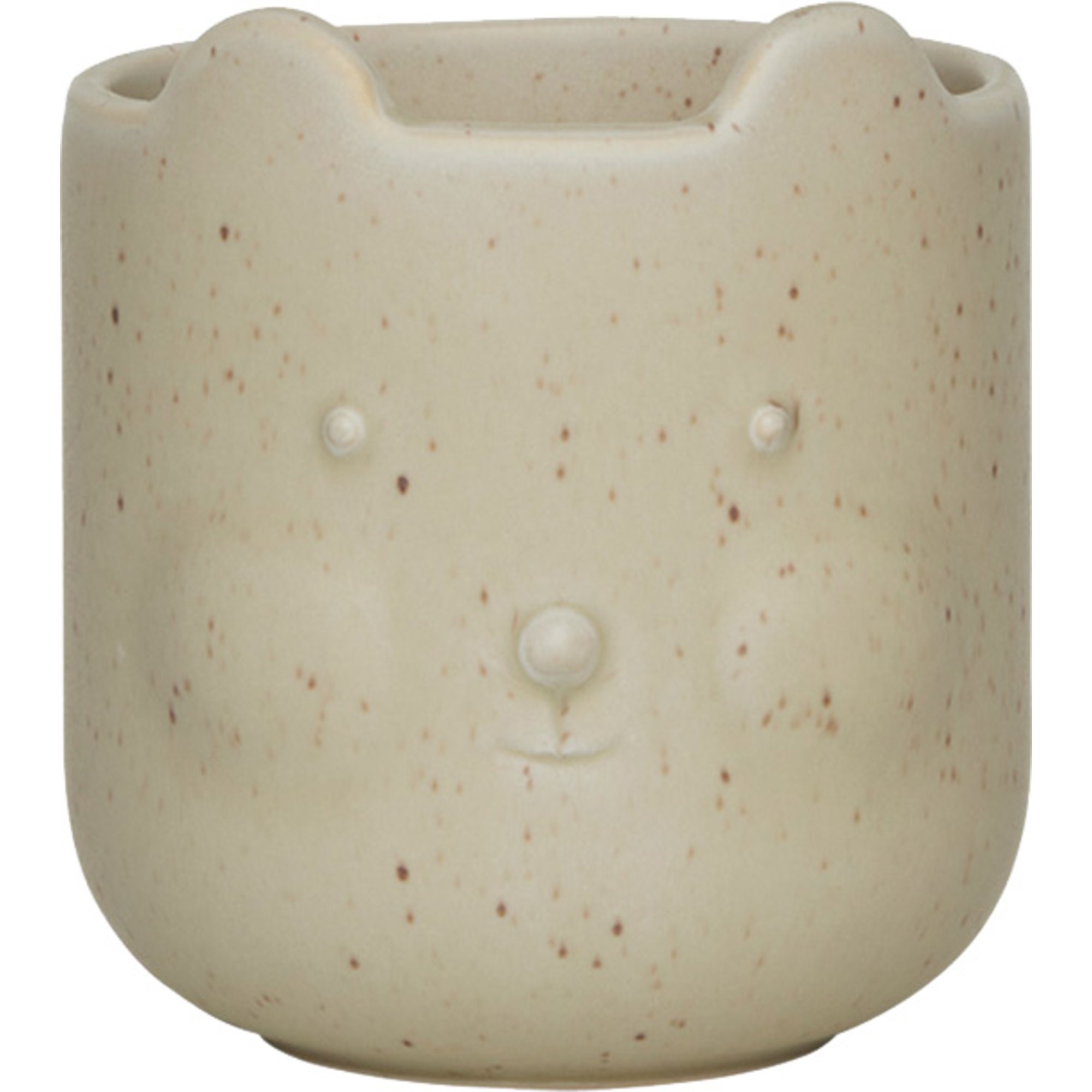 Bjørne Krukke 9 Cm, Reactive Olive fra Oyoy Living Design