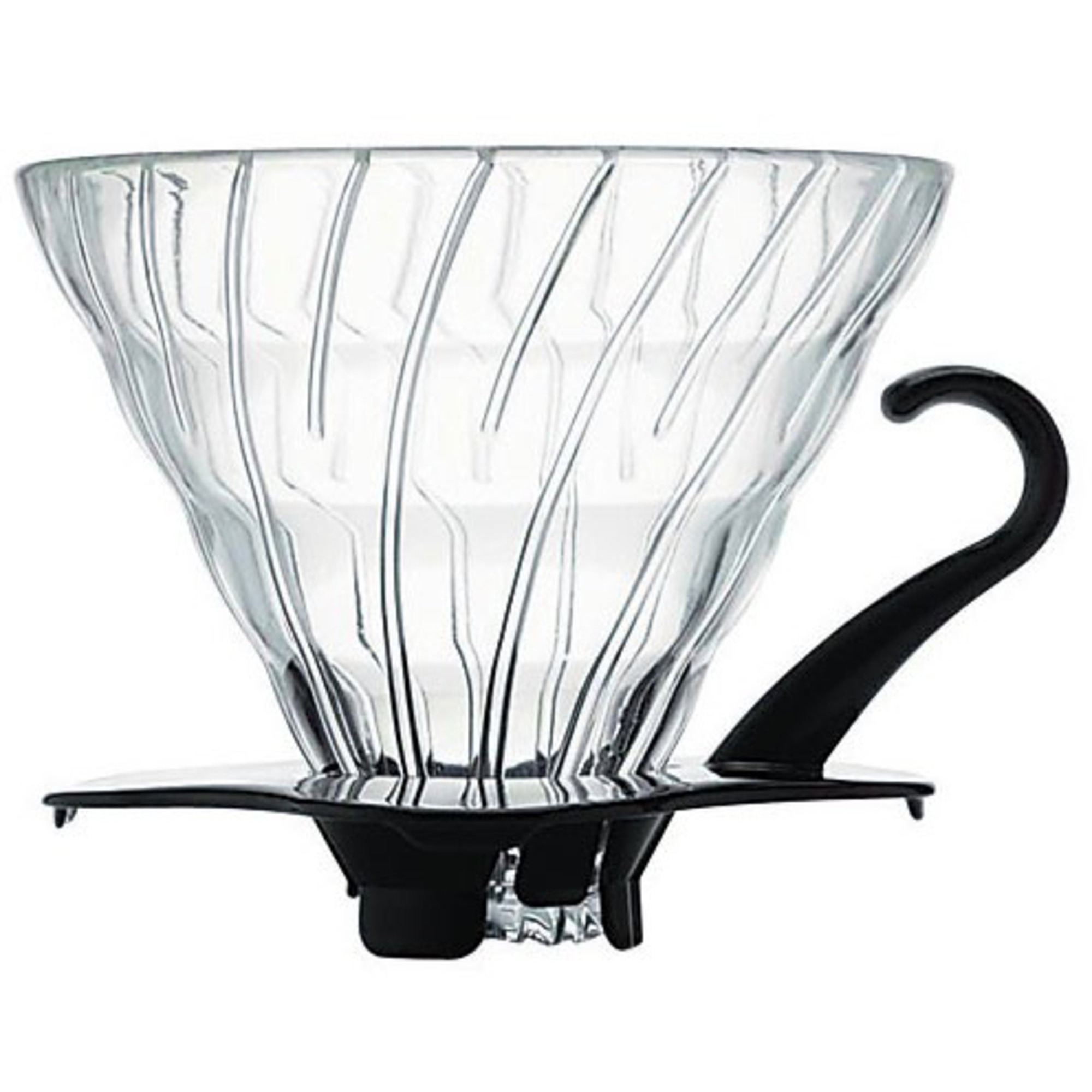 1 Cup Dripper V60 Glas M. Sort fra Hario