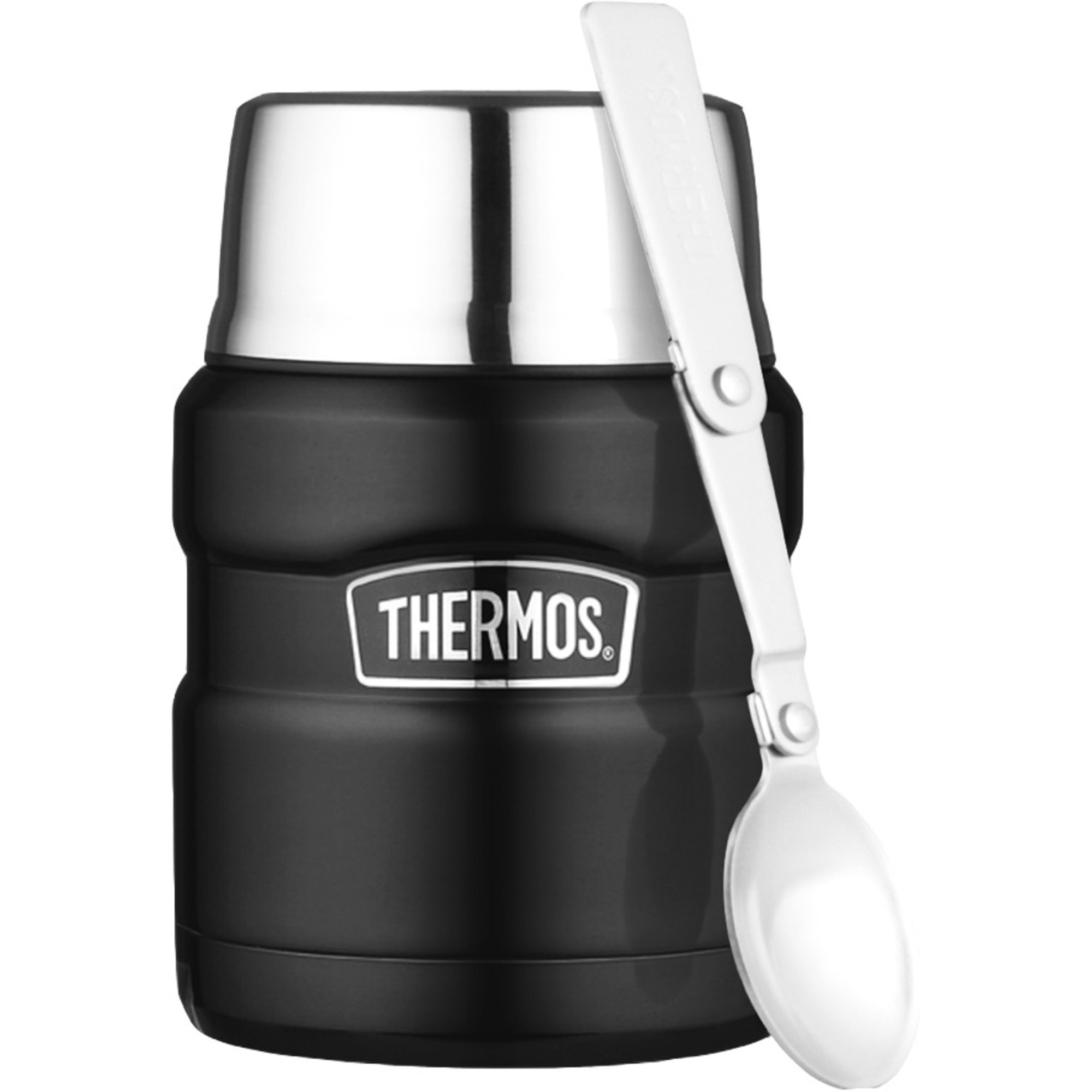 King Termomadkasse 0,5 L, Sort fra Thermos