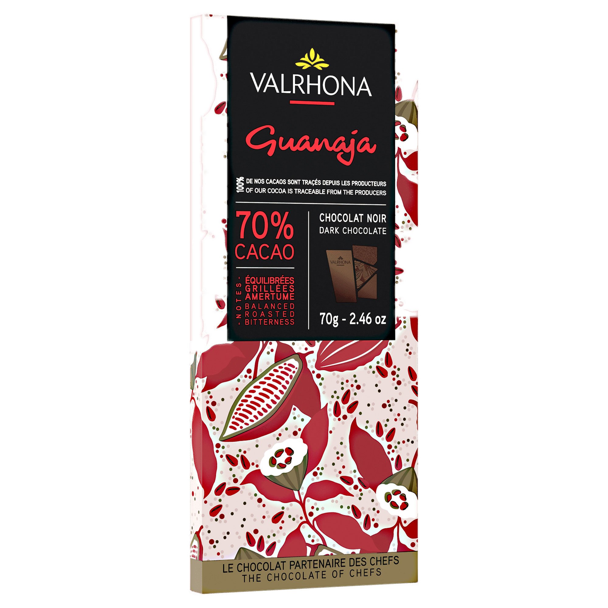 Guanaja 70% Chokoladebar, 70 G fra Valrhona