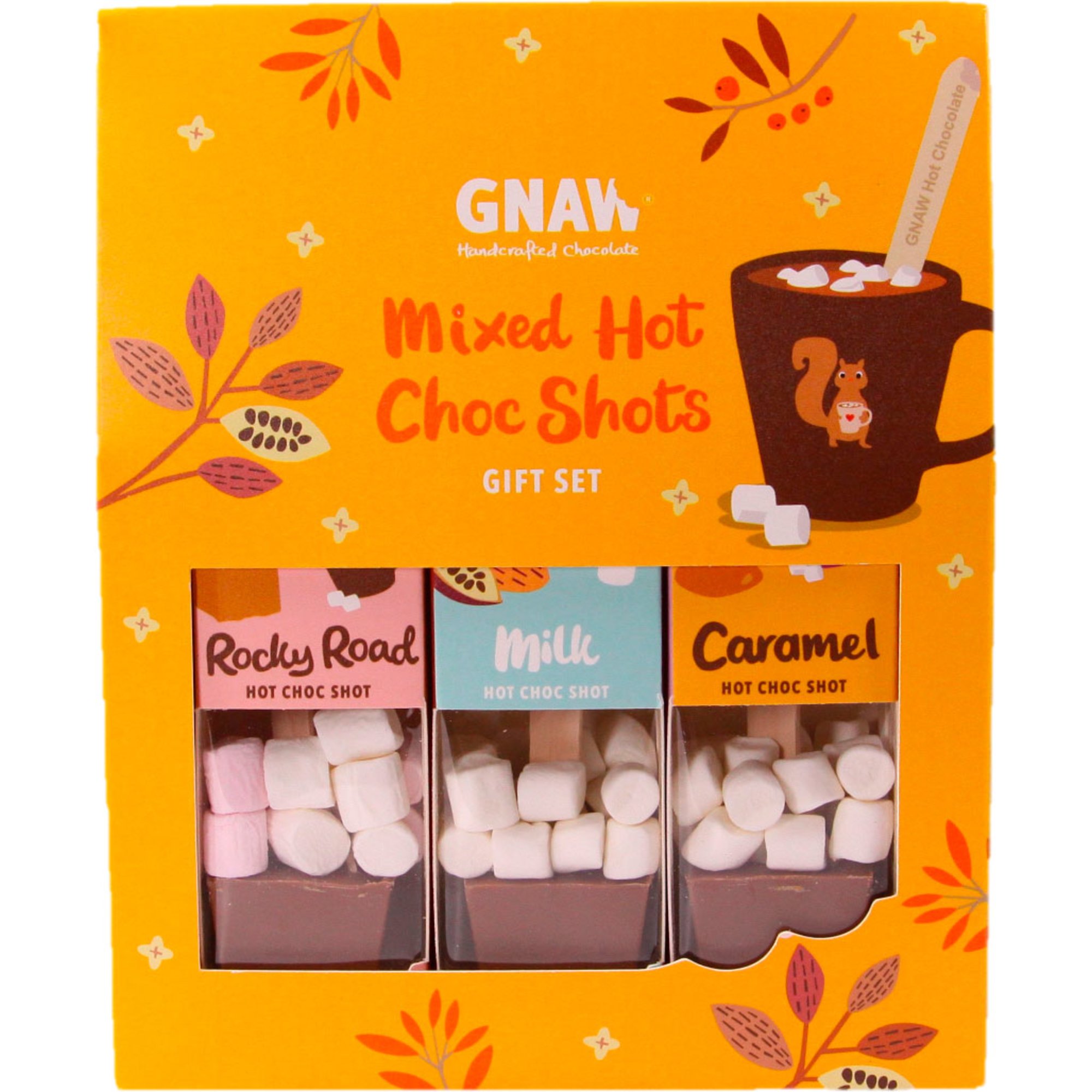 Hot Choc Shot Mixed Gaveæske, 135 G fra Gnaw