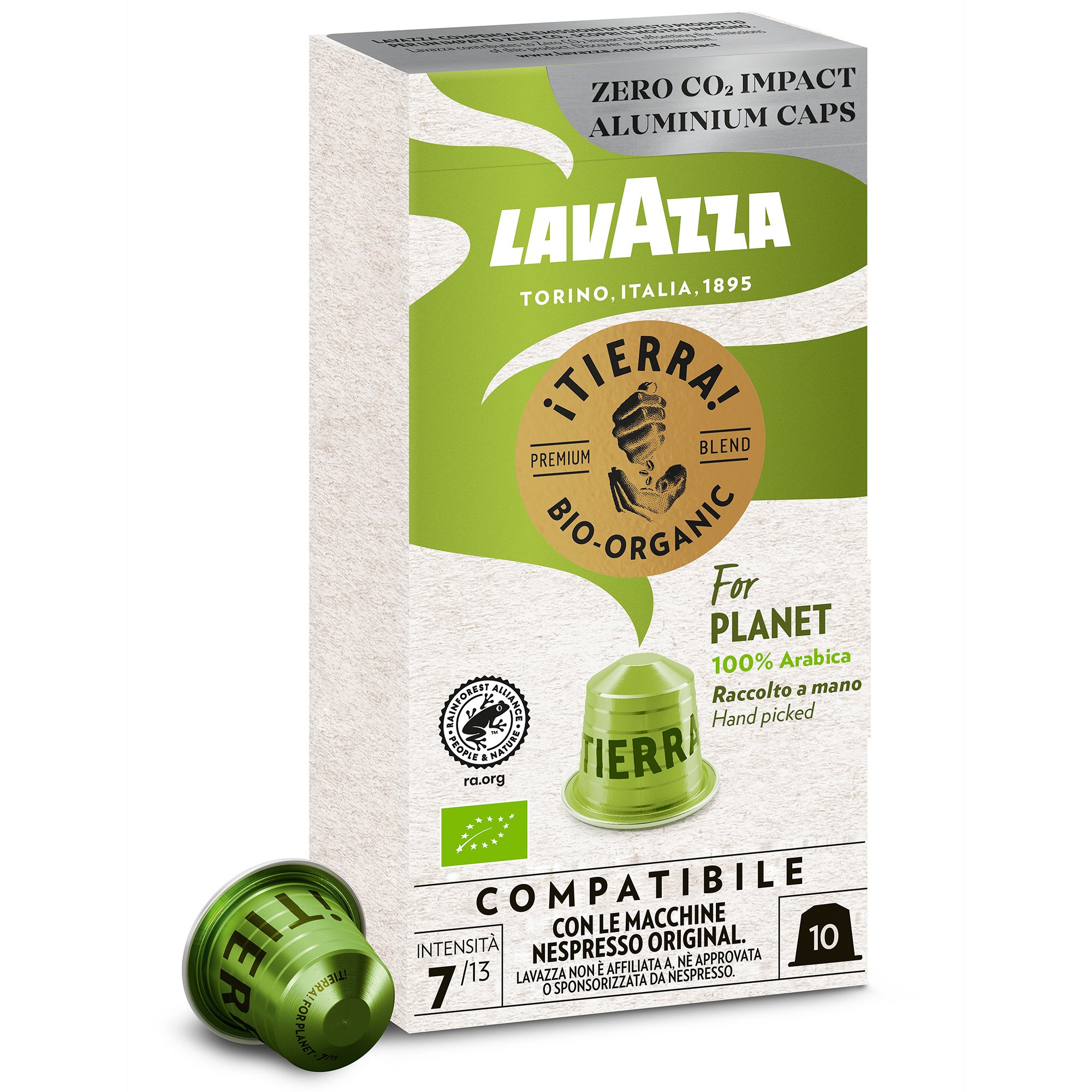 â¡tierra! For Planet Organic Kaffekapsler, 10 Stk fra Lavazza