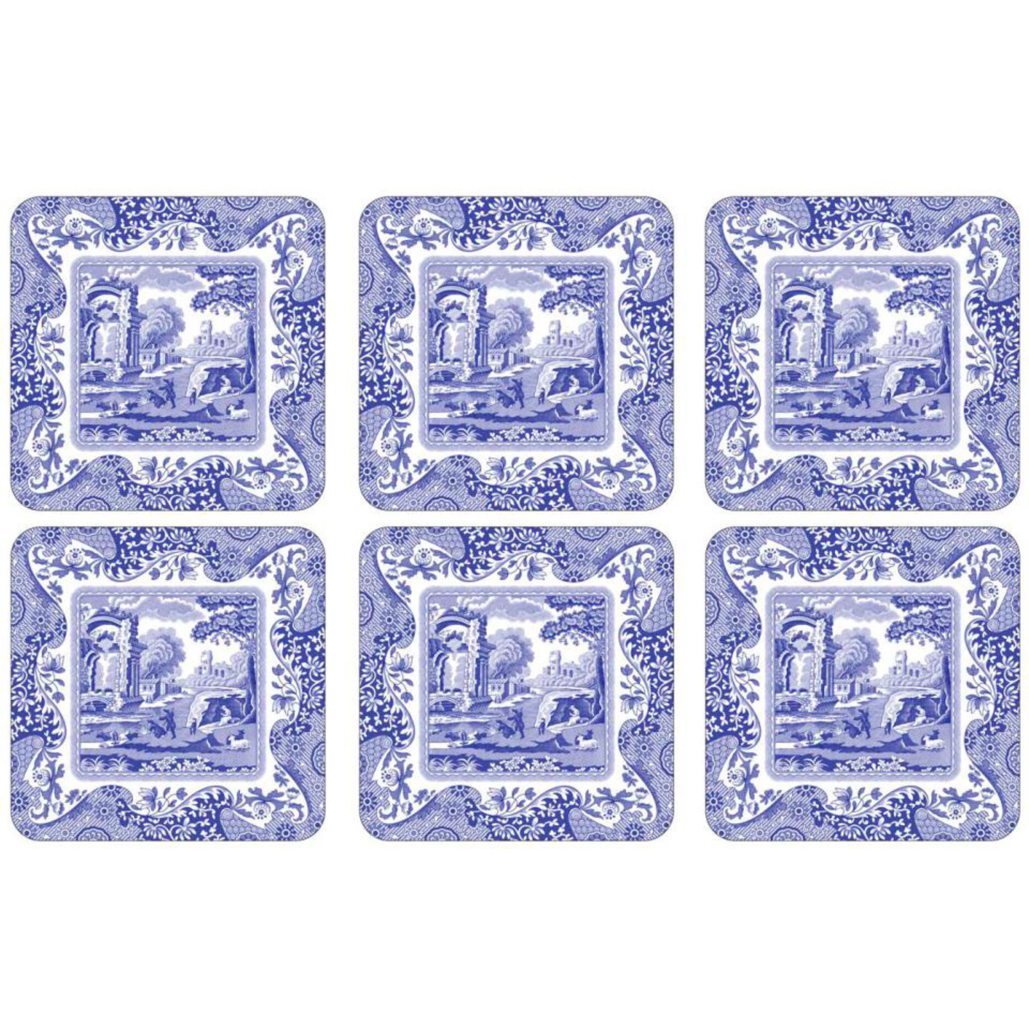 Glasbrikker 'blue Italian' fra Spode