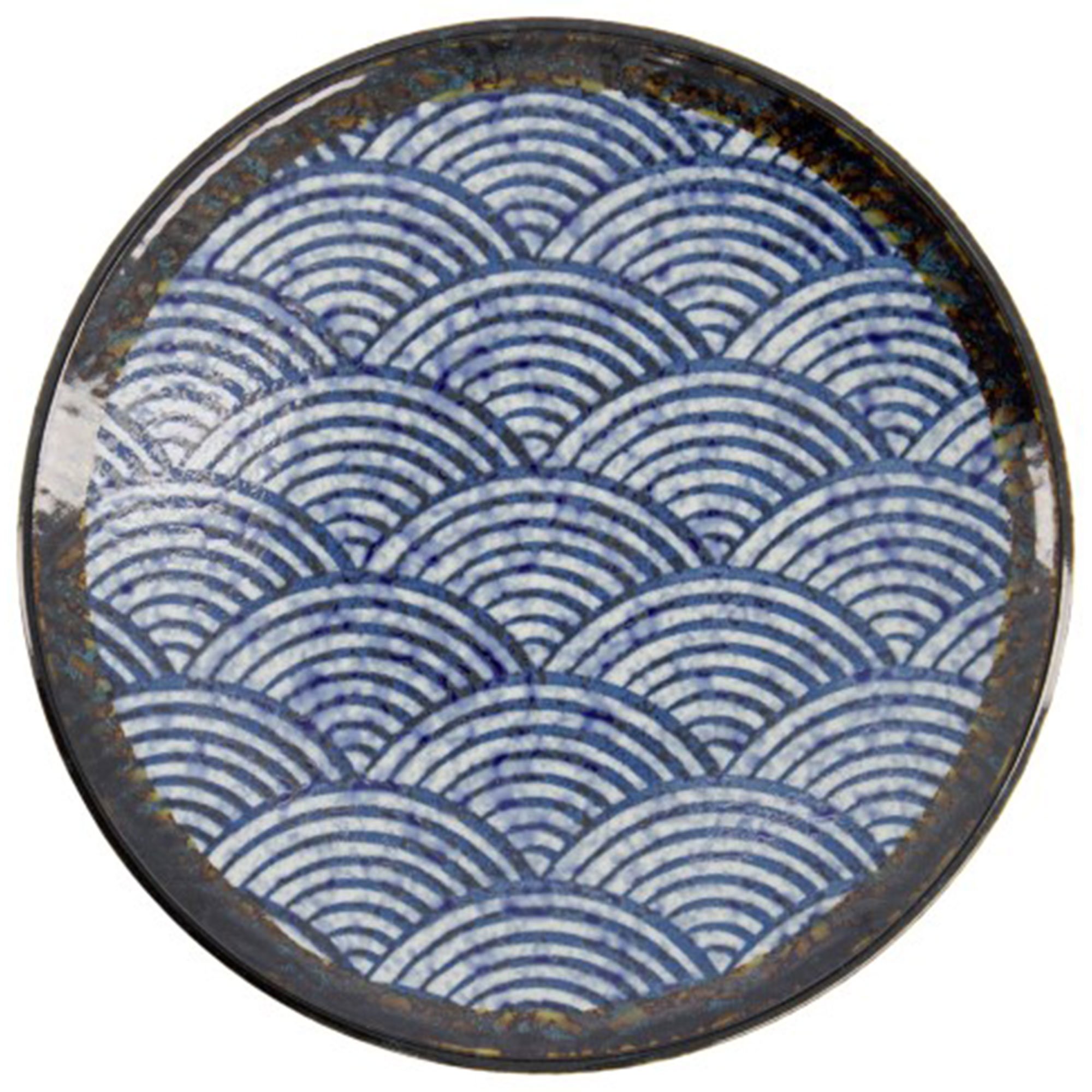 Aisai Seigaiha Tallerken 22,5 Cm fra Tokyo Design Studio