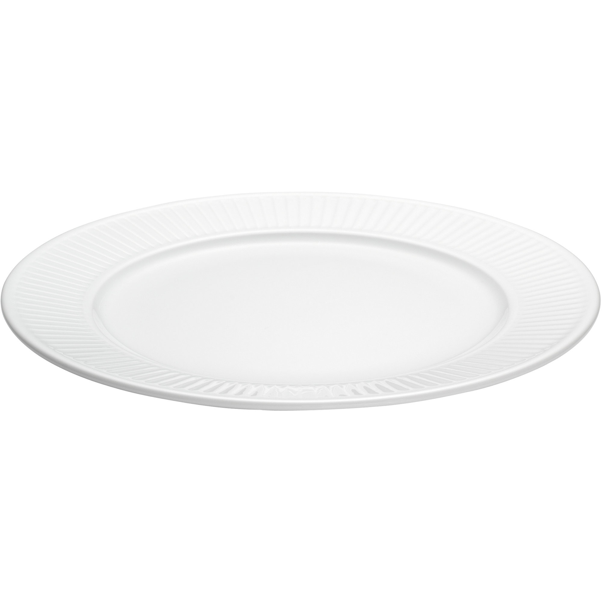 Hvid Plissé Tallerken, ø 26 Cm. fra Pillivuyt