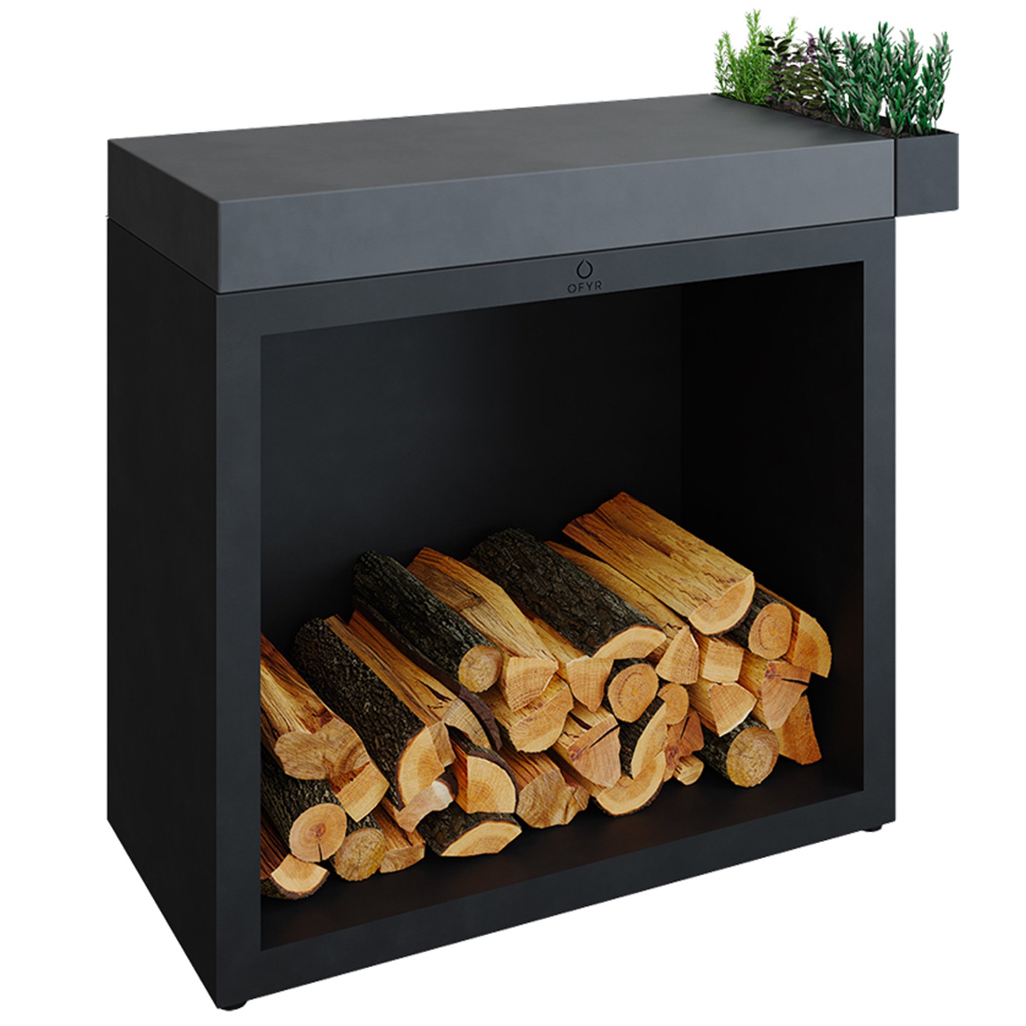 Arbetsbord Utomhus 90 Cd, Svart fra Ofyr