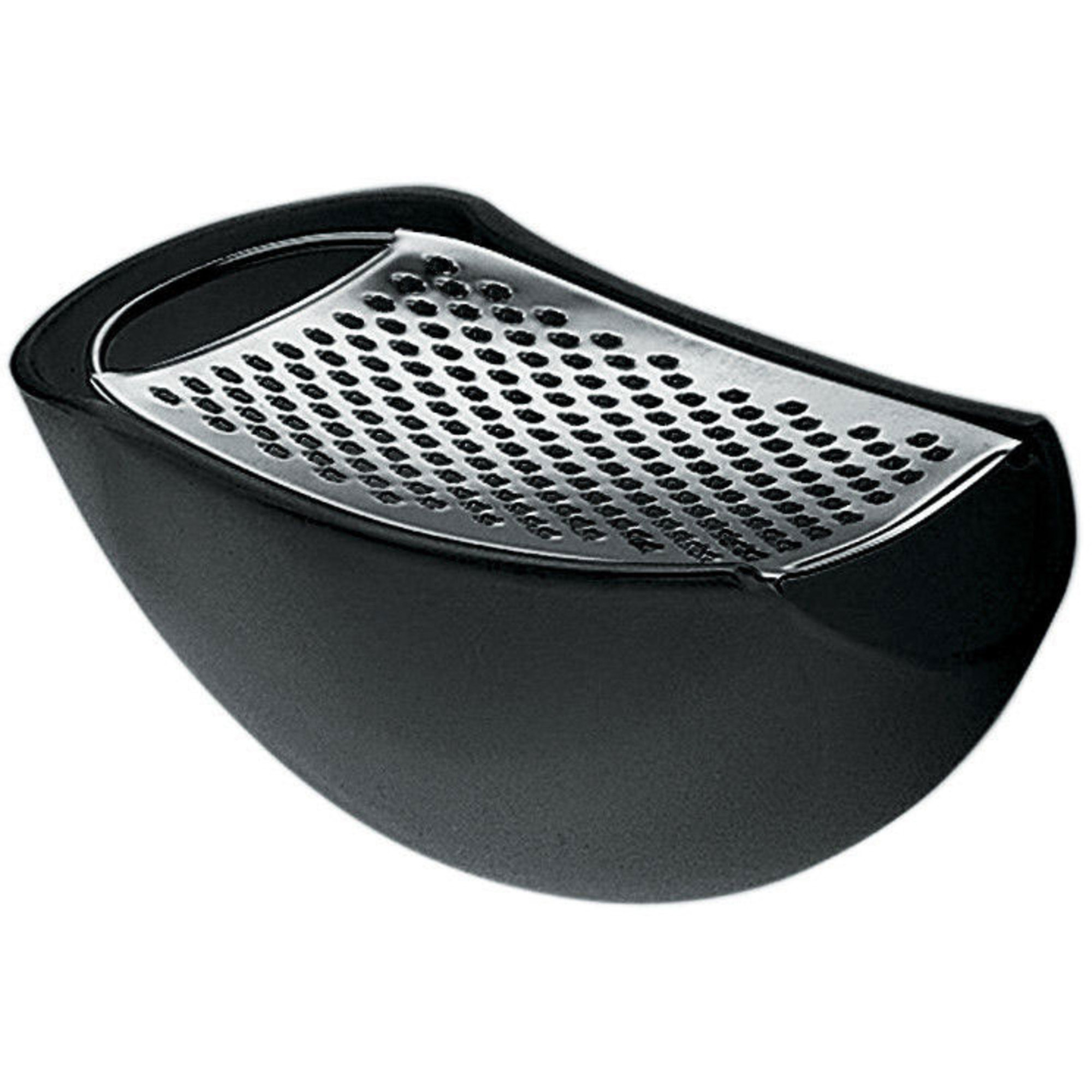 Parmenide Rivejern Med Beholder, Sort fra Alessi