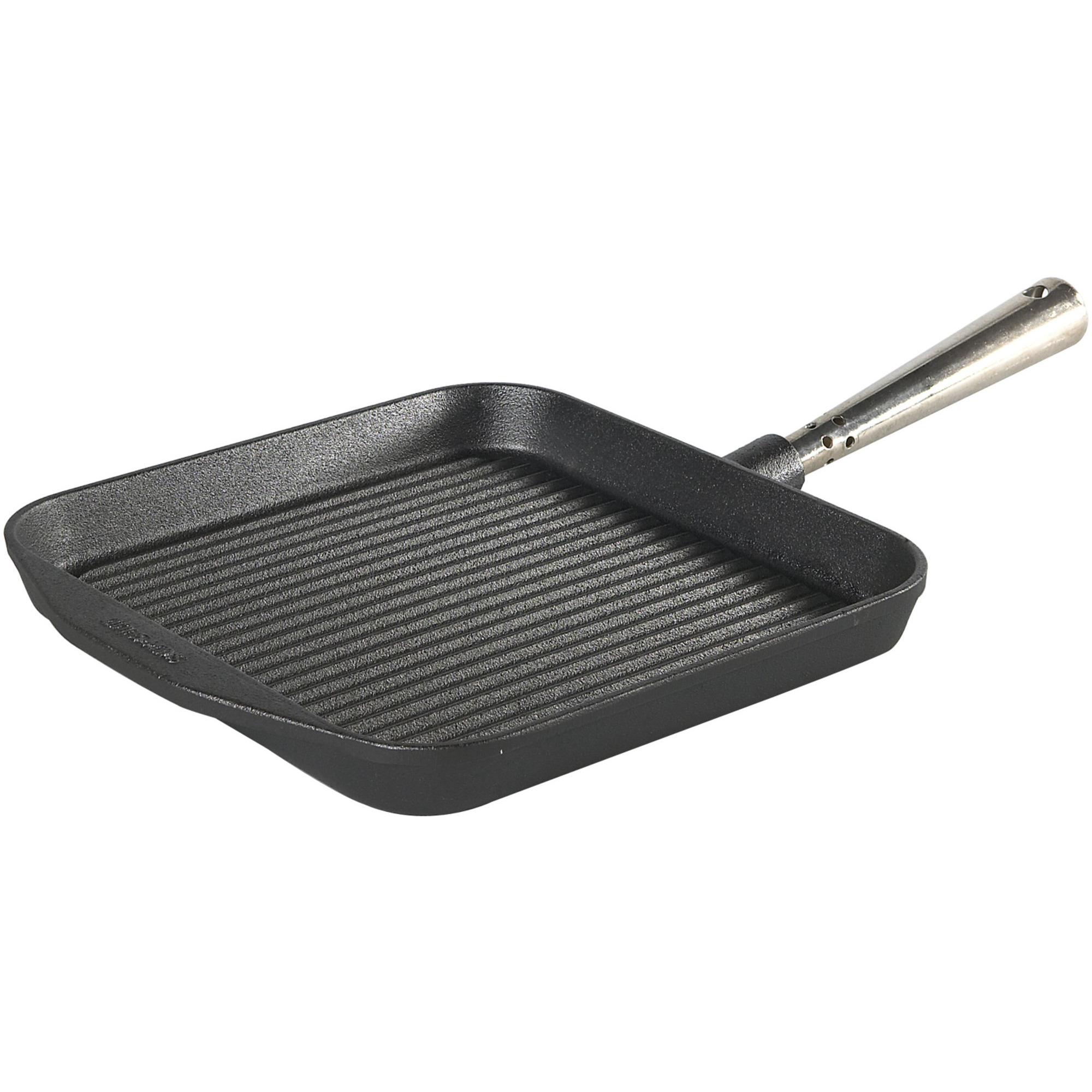 Grillpande Støbejern Firkantet Med Stålhåndtag fra Skeppshult